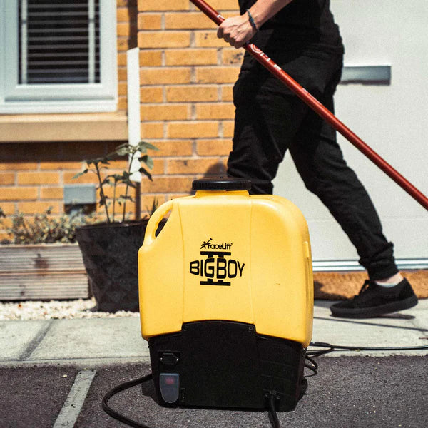 22 liter motor vatten behållar tank ryggsäck pump och batteri - Bild 5