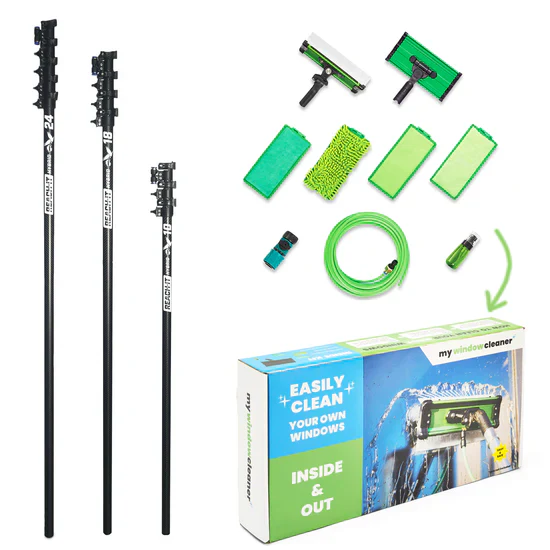 REACH-IT HYBRID teleskopstång med valfritt kit för rengöring av fönster - Bild 3