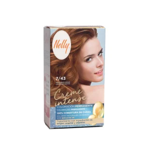 Yunsey Nelly Permanent Hårfärg Kit. Blond Koppar Guld 7.43