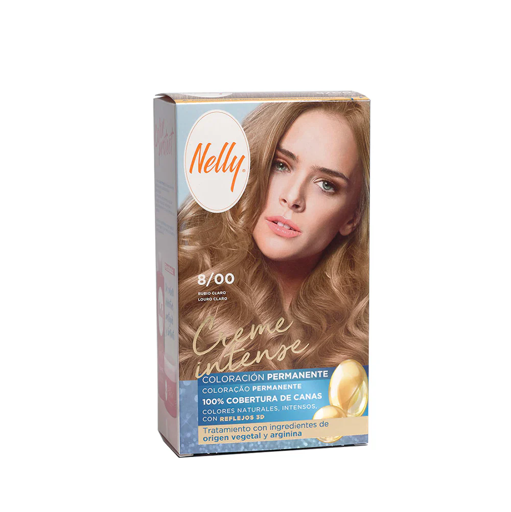 Yunsey Nelly Permanent Hårfärg Kit. Ljus Blond 8.00 - Bild 2