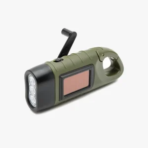 Dynamo- och solcellsficklampa
